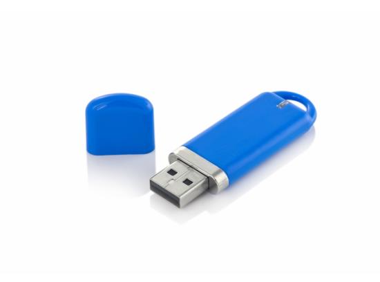 Yuvarlatılmış Kenarlı Kapaklı USB Bellek