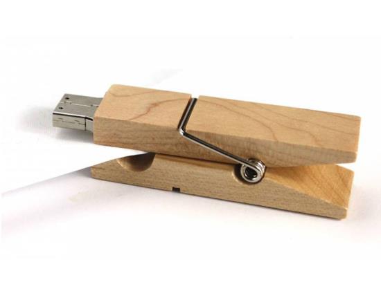 Mandal Şeklinde Ahşap USB Bellek