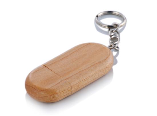 Anahtarlıklı Ahşap USB Bellek