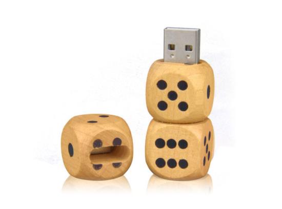 Ahşap Zar Şeklinde USB Bellek