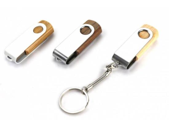 Ahşap Metal Karışımı USB Bellek